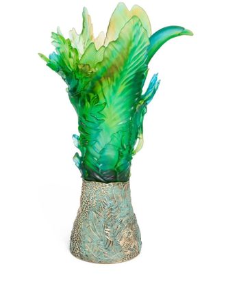 Daum Prestige Tropical Borneo vase - unisex - Crystal - One Size - Gold