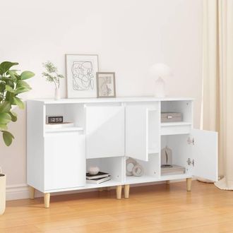 Berkfield Home Sideboards 2 pcs White 60x35x70 cm Engineered Wood | Size: 60 x 35 x 70 cm