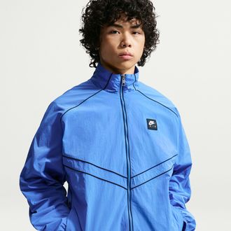 Nike Mens Air Windrunner Track Jacket in Blue | IF1288-452