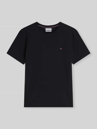 Tommy Hilfiger Regular Fit T-Shirt aus reiner Baumwolle in Black, Gr&ouml;&szlig;e XXL