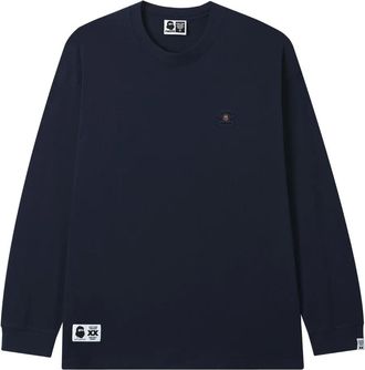 Fingercroxx T-shirt a maniche lunghe con logo - Blu