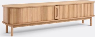 La Redoute Interieurs Essen en gefineerd tv-meubel, 2 schuifdeuren, breedte 200 cm, WAPONG