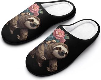 Generic Funny Sloth Turtle Snail Men Slippers Funny House Shoes Cotton Slipper for Indoor Outdoor