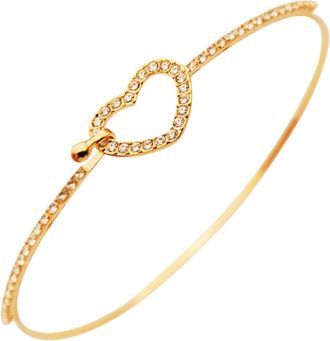 Generic Hearts Full Of Drilling Hollow Out Heart Bracelet Rhinestone Bracelet Jewelry Charm Bracelet Birthday Surprise Gift For Woman Girls Gifts Tennis Brace