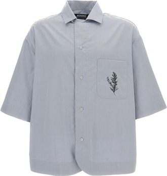 Jacquemus Light Blue La Chemise Gardian Shirt