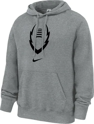 Nike Mens Club Football Pullover Fleece Hoodie in Grey | M31233P484NKFB-DGH