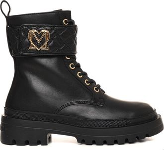 Love Moschino Stivaletto basso in pelle Nero Love Moschino Donna
