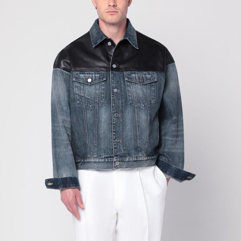 ジャケット PRADA Denim jackets Black Denim blouson jacket | PRADA