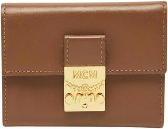 MCM Pre-owned Wallet - Dames - Vintage Accessoires - Bruin - ONE Size - Leer - Vintage