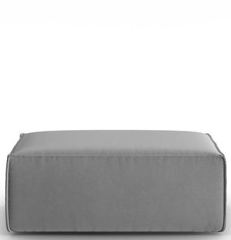 BLOOMINGLOFT Design Sitzpouf Mackay 100 x 69 cm, Samtbezug