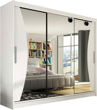 Mirjan24 Mobilier1 - Armario Closico 120, Blanco, 215x250x58cm, Puertas De Armario: Correderas, N&uacute;mero De Estantes: 0