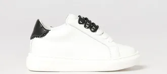 Twinset Sneakers basse da bambina in pelle liscia con design bicolor