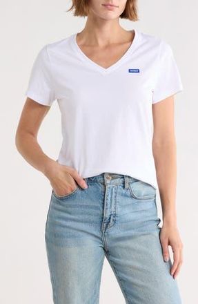 BOSS Classic V-Neck Cotton T-Shirt in White at Nordstrom Rack, Size Xx-Small