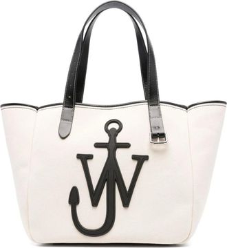 J.W.Anderson Tote Bag met Strikbandsluiting - Dames - Shoppers - Wit - ONE Size - Tassen