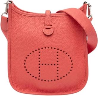 Herm&egrave;s Pre-owned Evelyne TPM Schoudertas - Dames - Vintage Schoudertas - Roze - ONE Size - Leer - Vintage