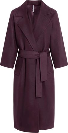 Liviana Conti Cappotto Wayne con cintura - Viola