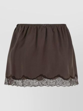 Magda Butrym number eleven short skirt lace trim