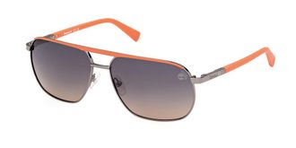 Timberland TB00027 Polarized 06D Mens Sunglasses Silver Size 60