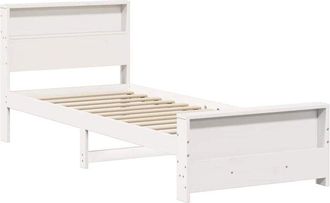 vidaXL Estructura De Cama Blanco 75 X 190 Cm Madera Maciza De Pino Vidaxl