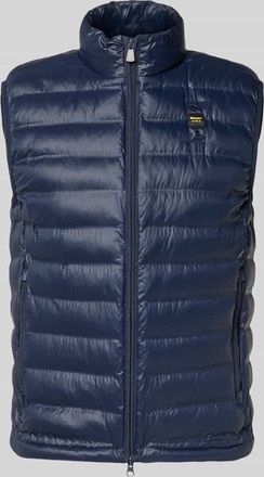 Blauer Steppweste mit Zweiwege-Rei&szlig;verschluss Modell Arvale in Marine, Gr&ouml;&szlig;e XXXL