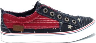 Blowfish Womens Play Sneakers In Navy/red