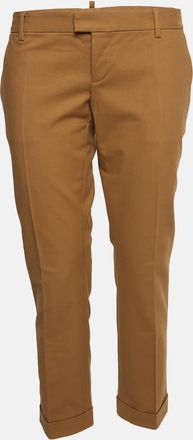 Dsquared2 Brown Cotton Formal Trousers