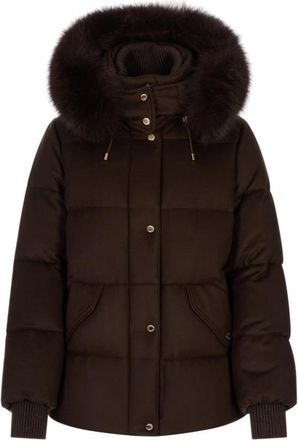 Moorer Attica STP Jacket - Dames - Winterjassen - Bruin - M - Leer - Jassen