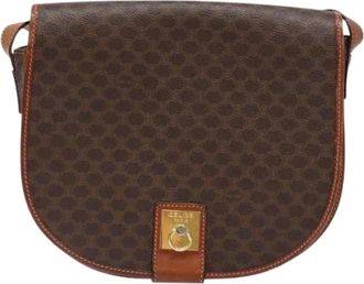 Celine Pre-owned Cross Body Bags, female, Brown, Size: ONE SIZE Pre-owned Canvas celine-bags