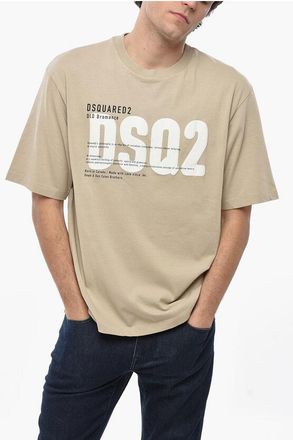 Dsquared2 Cotton Crew-Neck T-shirt with Embossed Monogram size Xxl