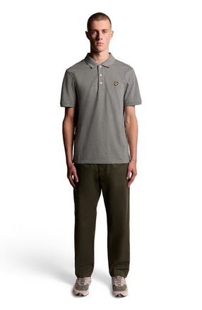 Lyle & Scott Plain Polo Shirt in Mid Grey Marl at Nordstrom, Size Xx-Large