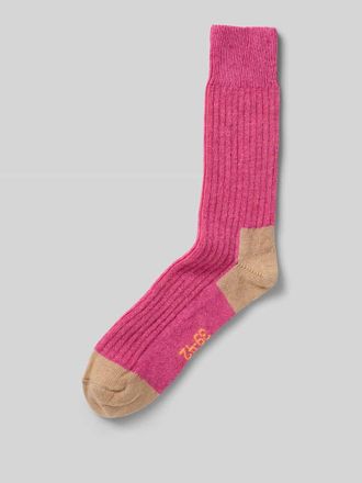 Unio Hamburg Socken mit Kaschmir-Anteil in Pink, Gr&ouml;&szlig;e 36-38