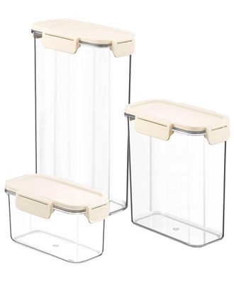 Sorbus 3-Pack Narrow Stackable Food Storage Containers
