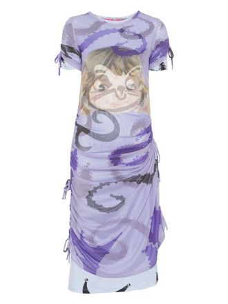 Chopova Lowena Ballast midi dress - women - Elastane/Recycled Polyester - S - Purple