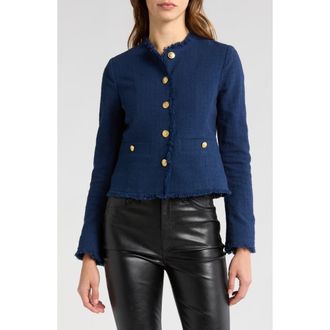 Rag & Bone Carmen Crop Blazer in Navy at Nordstrom Rack, Size 00