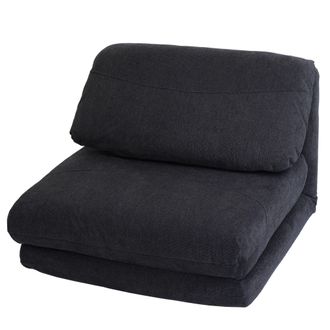 Hhg Sill&oacute;n Cama Hhg-515, Sof&aacute; Cama Funcional Sill&oacute;n Plegable Sill&oacute;n Reclinable, Tela/textil, Gris Oscuro