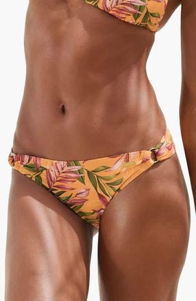 Lascana Womens Tropical Print Classic Bikini Bottom in Yellow Printed at Nordstrom, Size 12