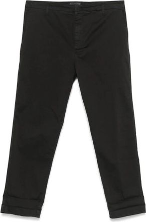 Dondup Cropped broek - Heren - Vrijetijds broeken - Zwart - W35 - Katoen - Broeken