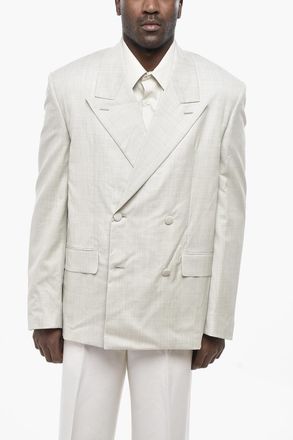 Givenchy Blazer Doppiopetto Oversized con Rever a Lancia Givenchy