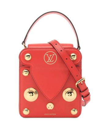 Louis Vuitton 2021 XL S Lock leather satchel bag - women - Calf Leather - One Size - Red