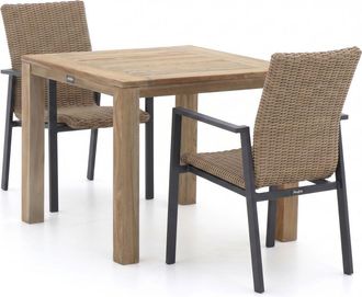 Manifesto Furniture Manifesto Villongo/ROUGH-S 90cm dining tuinset 3-delig stapelbaar