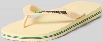 Havaianas Flip Flop mit Logo-Detail Modell Brasil in Beige, Gr&ouml;&szlig;e 35/36