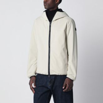 Moncler Batisse short hooded down jacket beige