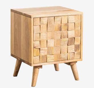 Sklum Mesita De Noche En Madera De Mango Jaralson Sklum