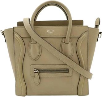 Celine Pre-owned Vintage Tote Bag - Dames - Vintage Shopper - Beige - ONE Size - Leer - Vintage