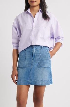 Frank & Eileen Continuous Button-Up Shirt in Light Purple at Nordstrom Rack, Size Xx-Small