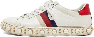 Gucci Sylvie Web detail sneakers - White