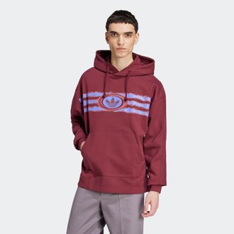 adidas Kapuzensweatshirt ADIDAS ORIGINALS GRAPHIC HOODIE, Herren, Gr. L, rot (shadow rot), Obermaterial: 100% Baumwolle, angesetztes B&uuml;ndchen, Sweatshirts Ka