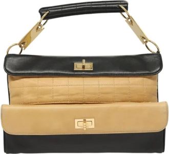 Chanel Tweedehands leren handtassen - Dames - Vintage Handtas - Beige - ONE Size - Vintage