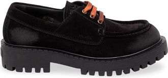 Prada Laced Suede Loafers