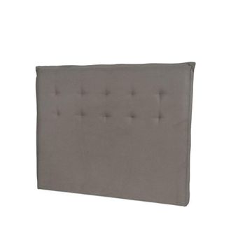 Koketto Home Cabecero tapizado capiton&eacute; marr&oacute;n taupe para cama de 150-160 cm